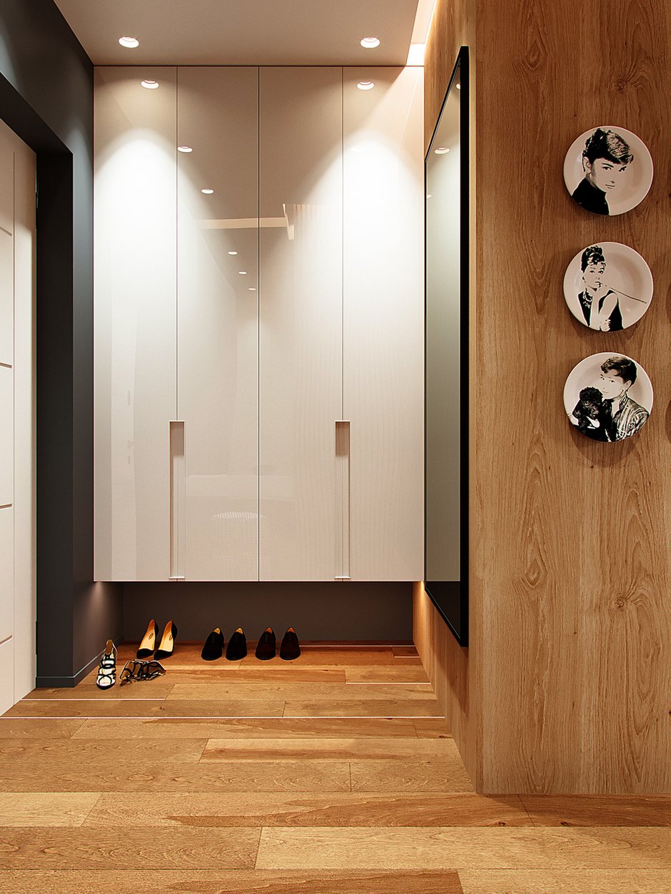 Фотография: Прихожая в стиле Современный, Квартира, Проект недели, Москва, Монолитный дом, 2 комнаты, 40-60 метров, Руслан Просвирин, PROSVIRIN DESIGN STUDIO – фото на INMYROOM