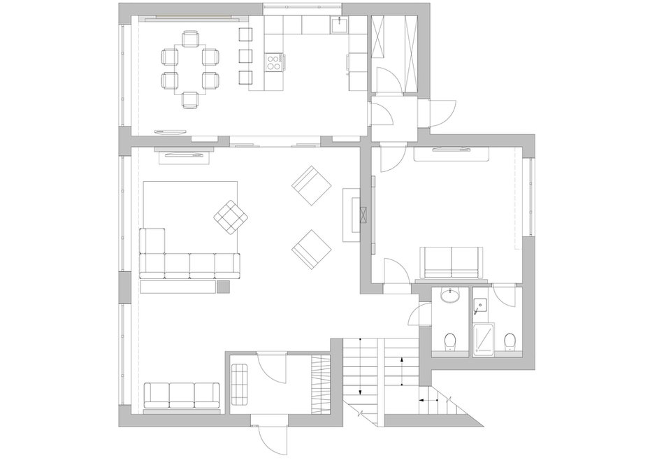 Фотография: Планировки в стиле , Современный, Дом, Проект недели, Черный, Красный, Бежевый, Коричневый, Дом и дача, Анастасия Редкозубова, InteriorS4SeasonS – фото на INMYROOM