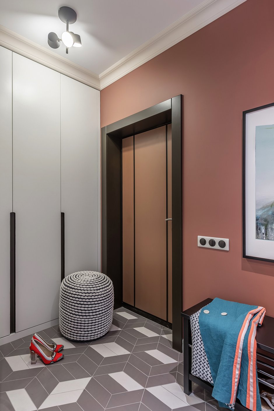 Фотография: Прихожая в стиле Современный, Квартира, Проект недели, Москва, 3 комнаты, Евгения Лебедева – фото на INMYROOM