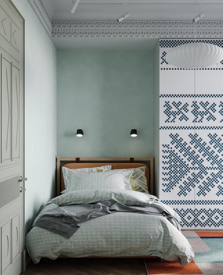 Фотография: Спальня в стиле Современный, Эклектика, Квартира, Проект недели, Москва, 4 и больше, Более 90 метров – фото на INMYROOM