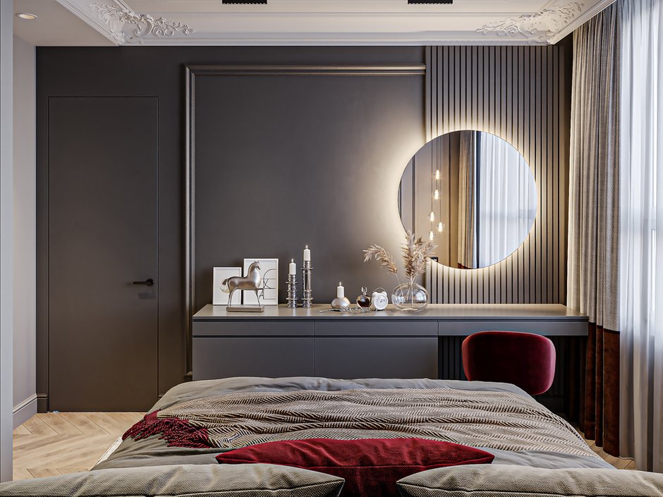 Фотография: Спальня в стиле Современный, Квартира, Проект недели, Санкт-Петербург, 3 комнаты, 60-90 метров, KS Interiors – фото на INMYROOM
