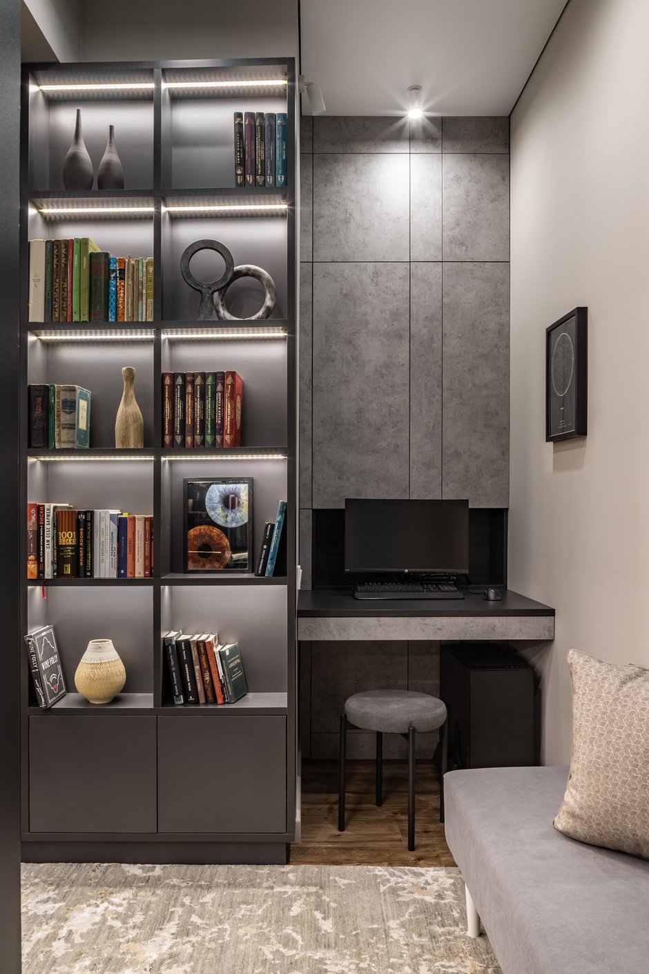 Фотография: Спальня в стиле Современный, Эклектика, Квартира, Проект дня, Москва, Сталинка, 3 комнаты, 60-90 метров, Карина Алтунина – фото на INMYROOM