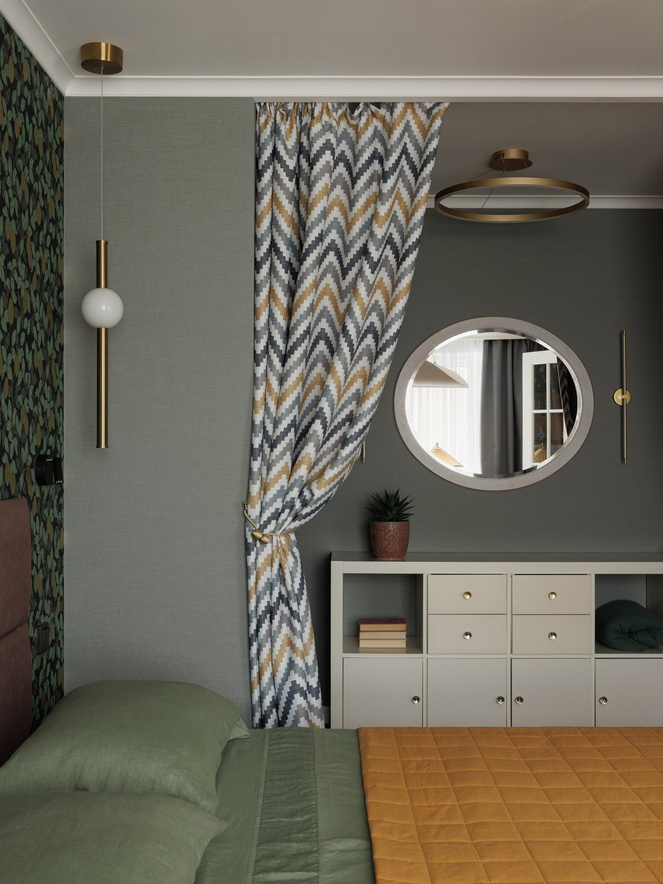 Фотография: Спальня в стиле Современный, Эклектика, Винтажный, Квартира, Проект дня, Санкт-Петербург, 2 комнаты, 40-60 метров, Александра Якушенко – фото на INMYROOM