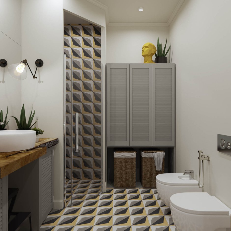 Фотография: Ванная в стиле Современный, Прованс и Кантри, Дом, Проект недели, Дом и дача, Истринский район, Студия Волковых, 4 и больше, Более 90 метров – фото на INMYROOM