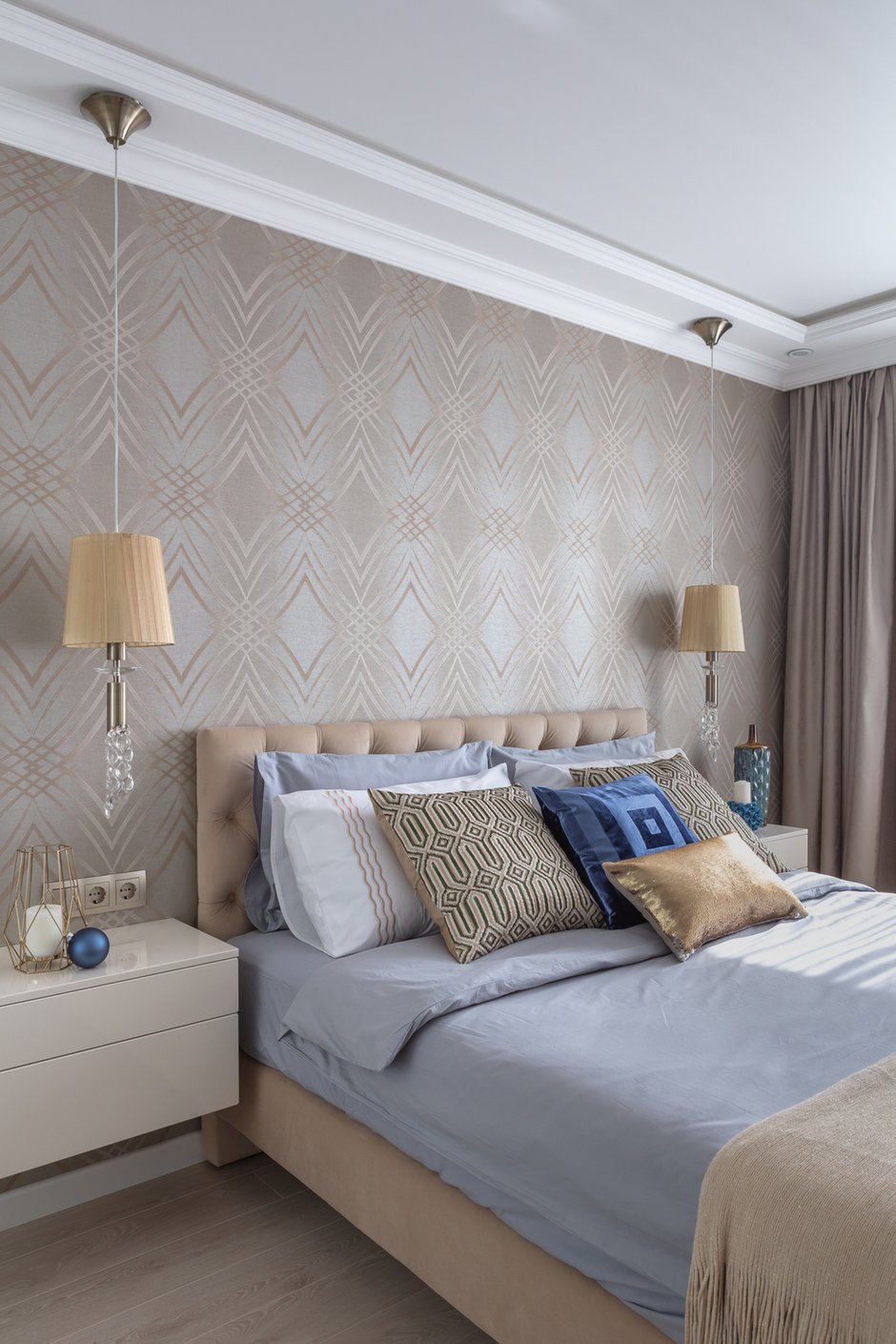 Фотография: Спальня в стиле Современный, Квартира, Проект недели, Москва, Панельный дом, 2 комнаты, 40-60 метров, Анна Елина – фото на INMYROOM