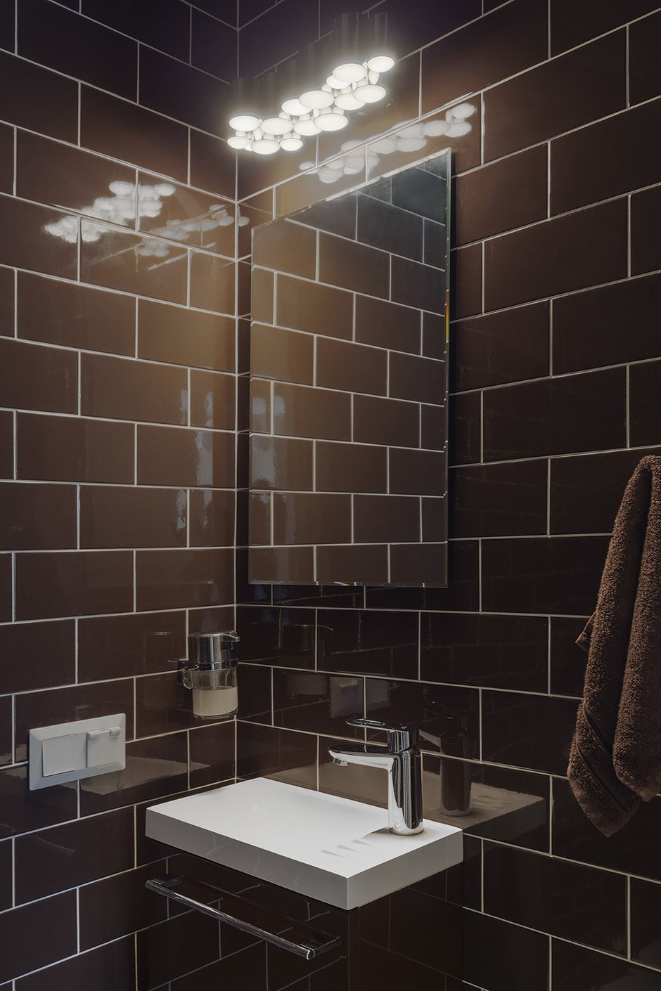 Фотография: Ванная в стиле Современный, Квартира, Проект недели, Москва, 2 комнаты, 40-60 метров, Виктория Скоробогатько, ПРЕМИЯ INMYROOM – фото на INMYROOM