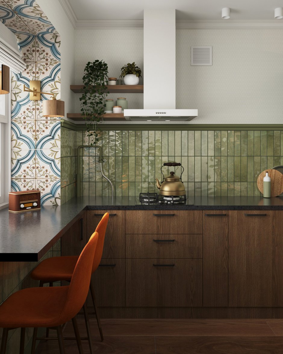 Фотография:  в стиле , Малогабаритная квартира, Квартира, Проект дня, Московская область, Кирпичный дом, 1 комната, до 40 метров, Анастасия Струве, современный с элементами классики и винтажа – фото на INMYROOM