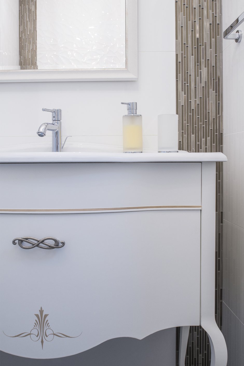 Фотография: Ванная в стиле Классический, Квартира, Проект недели, Москва, Ольга Караяни, Екатерина Белякова – фото на INMYROOM