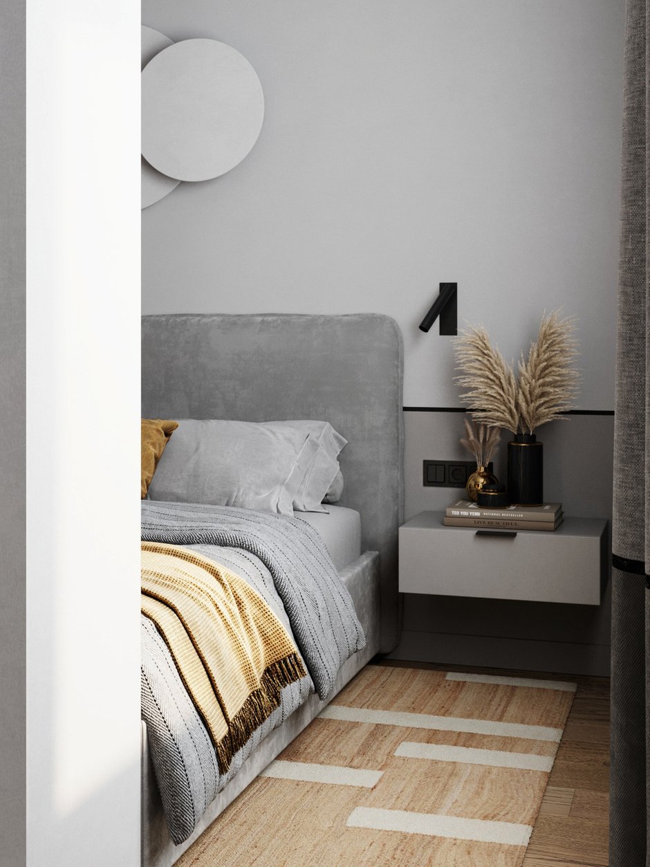 Фотография: Спальня в стиле Современный, Квартира, Студия, Проект недели, 1 комната, 40-60 метров, Домодедово, MA Team – фото на INMYROOM