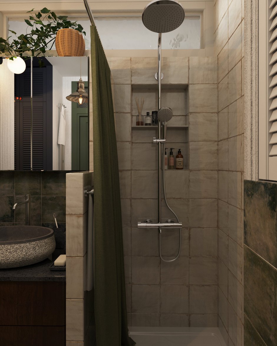 Фотография:  в стиле , Малогабаритная квартира, Квартира, Проект дня, Московская область, Кирпичный дом, 1 комната, до 40 метров, Анастасия Струве, современный с элементами классики и винтажа – фото на INMYROOM