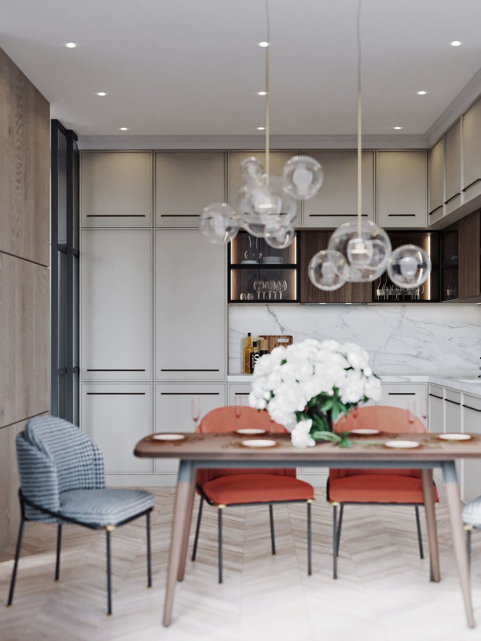 Фотография: Кухня и столовая в стиле Современный, Квартира, Проект недели, Москва, 4 и больше, Более 90 метров, Диана Бганова – фото на INMYROOM