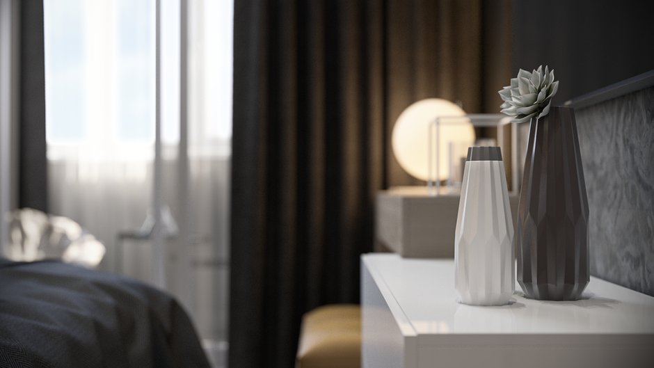 Фотография: Спальня в стиле Современный, Квартира, Проект недели, новостройка, Монолитный дом, Кишинев, Молдова, MUSA Studio, 3 комнаты, Более 90 метров – фото на INMYROOM