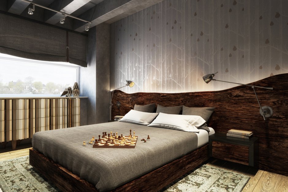 Фотография:  в стиле , Лофт, Квартира, Eichholtz, Flos, Lola Glamour, Restoration Hardware, Белый, Проект недели, Черный, Москва, Бежевый, Синий, Серый, Коричневый, Belvedere, Curations Limited, спальня в стиле лофт, идеи перепланировки, бетонные стены, Tolix, как оубстроить гардеробную, двухэтажная студия, планировка двухэтажной студии, лофт в спальне, планировка гардеробной, Диана Мальцева, спальня с гардеробом, Devon&Devon, лофт в интерьере кухни, гардеробная в квартире, как оформить интерьер в стиле лофт, декор в лофте, отделка в лофте, цветовое оформление в лофте, бетон на кухне, Hatria, Samuel Heath, Equipe Ceramicas, Александра Веселаго, Emerald, Marrakech Design, Naxos Ceramica, Minacciolo, Edfan Classic, Паркет Холл, Carl Hansen & Son, Bleunature, Emmemobili, LeКоvёr, Art-Kamen – фото на INMYROOM