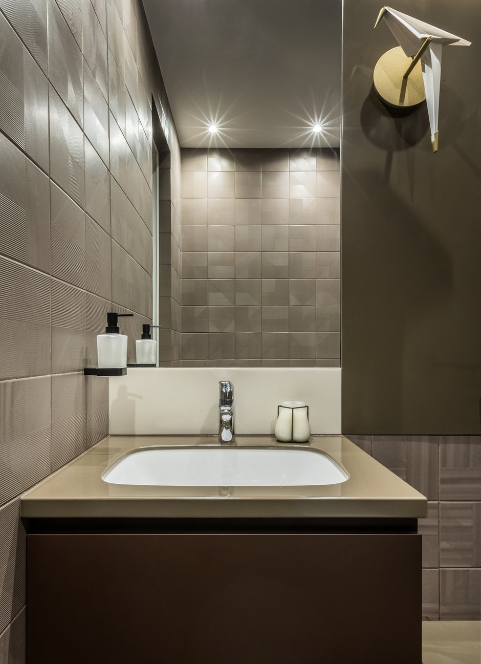 Фотография: Ванная в стиле Современный, Квартира, Проект недели, Москва, Ольга Черненко, 4 и больше, Более 90 метров – фото на INMYROOM