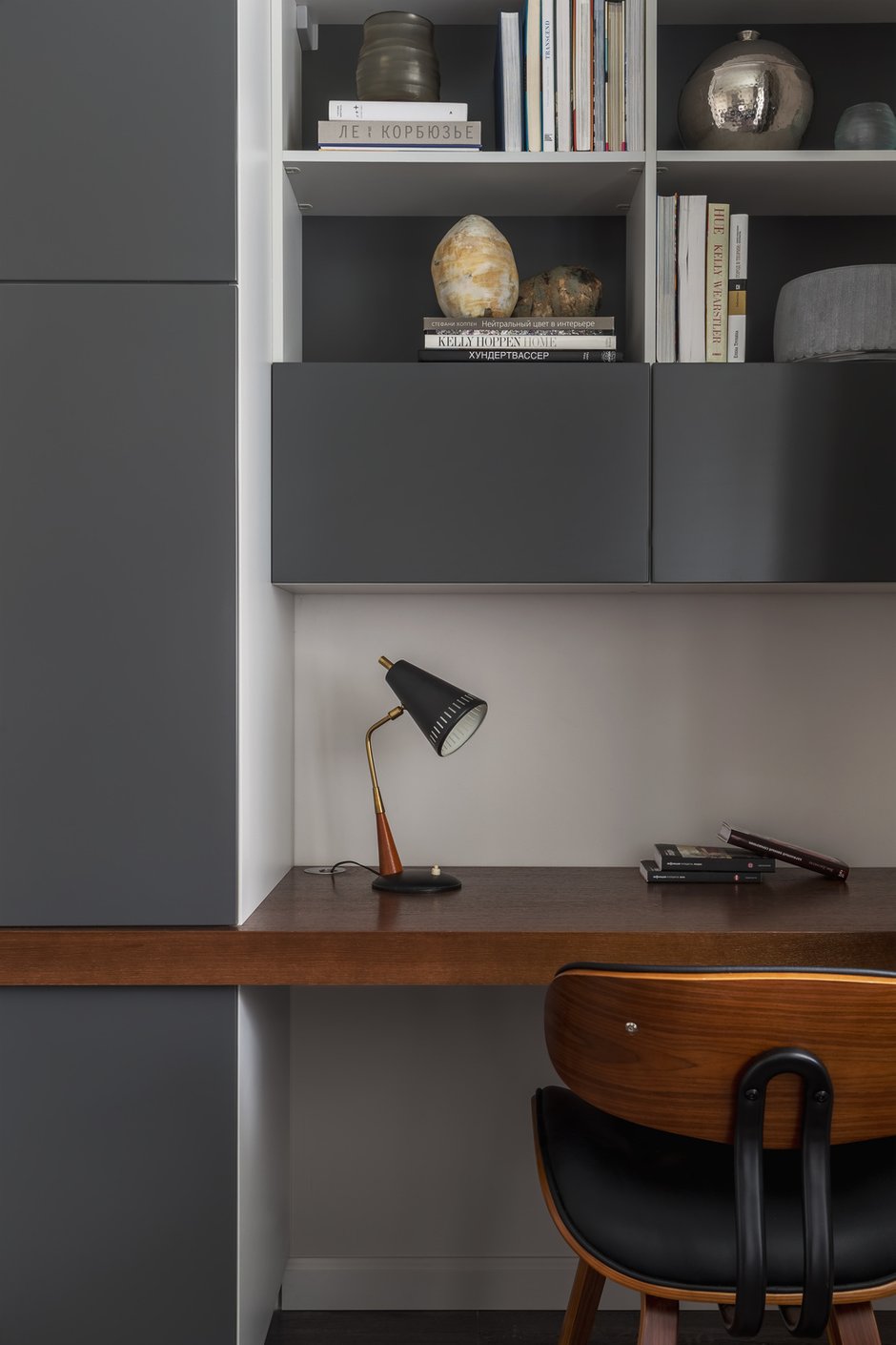 Фотография: Кабинет в стиле Современный, Квартира, Проект недели, Москва, 2 комнаты, 40-60 метров, 60-90 метров, Анна Чеверева – фото на INMYROOM
