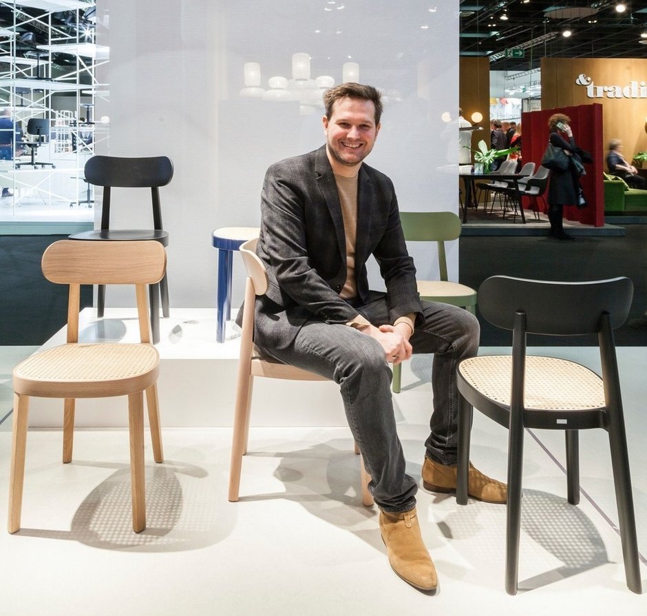 Себастьян Херкнер и его совсем свежий проект — стулья 118 barstool для Thonet