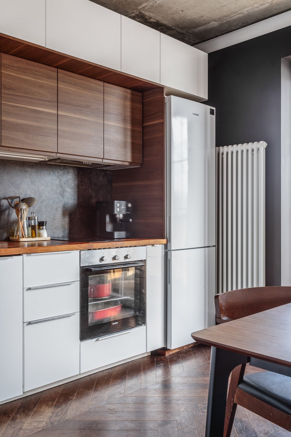 Фотография: Кухня и столовая в стиле Лофт, Современный, Квартира, Проект недели, Зеленоград, 2 комнаты, 40-60 метров, Наталья Купрейчук – фото на INMYROOM