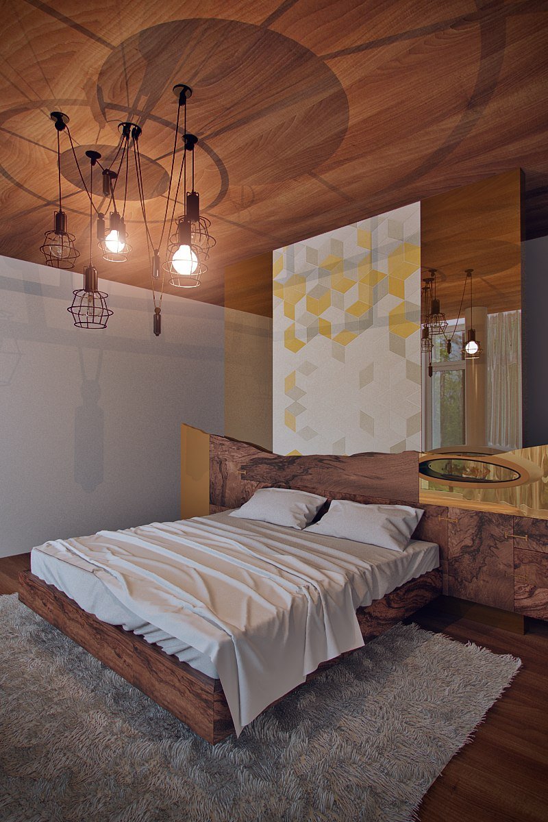 Фотография: Спальня в стиле Лофт, Эклектика, Дом, Минимализм, Проект недели, Эко – фото на INMYROOM