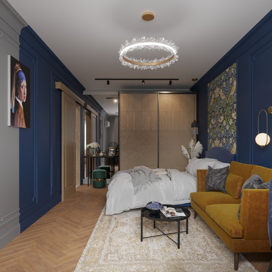 Фотография: Гостиная в стиле Современный, Квартира, Проект недели, Москва, до 40 метров, Елена Рязанова – фото на INMYROOM