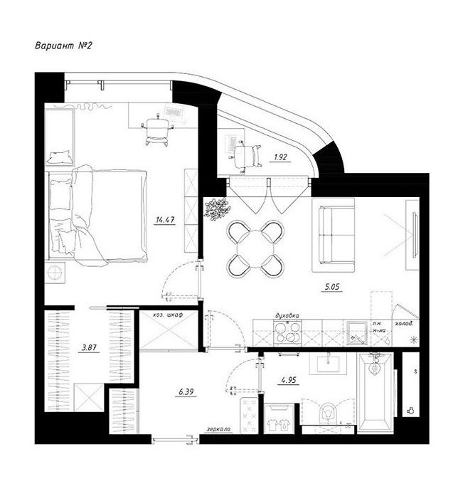Фотография: Планировки в стиле , Перепланировка, Никита Зуб – фото на INMYROOM