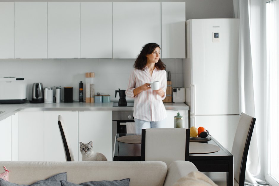 Фотография:  в стиле , Скандинавский, Современный, Декор интерьера, Белый, Dyson, ИКЕА, мебель ИКЕА в интерьере, Анастасия Пальцева, очиститель воздуха – фото на INMYROOM