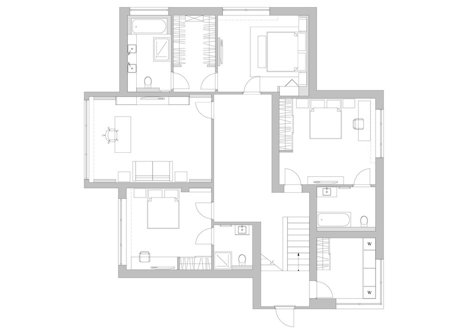 Фотография: Планировки в стиле , Современный, Дом, Проект недели, Черный, Красный, Бежевый, Коричневый, Дом и дача, Анастасия Редкозубова, InteriorS4SeasonS – фото на INMYROOM