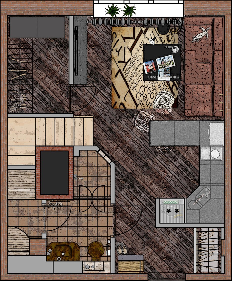 План 1 этажа