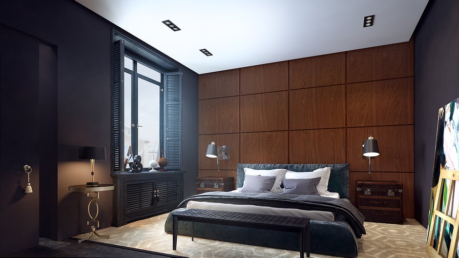 Фотография: Спальня в стиле Восточный, Квартира, Дома и квартиры, Проект недели, Ар-деко – фото на INMYROOM