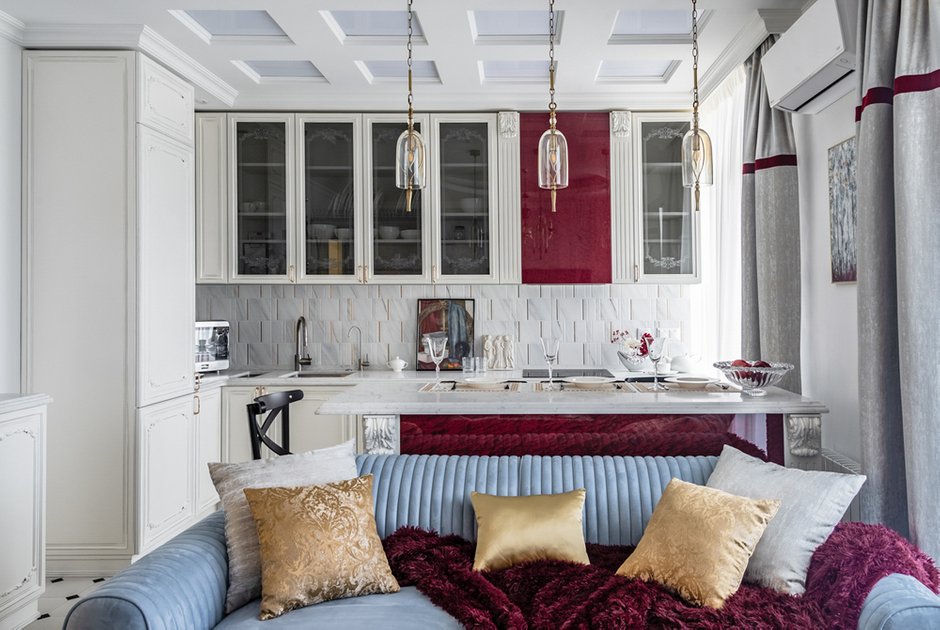 Фотография: Кухня и столовая в стиле Классический, Современный, Квартира, Проект недели, Москва, 3 комнаты, 60-90 метров, Алина Роговская – фото на INMYROOM