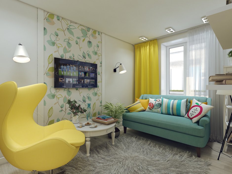 Фотография: Гостиная в стиле Скандинавский, Квартира, Дома и квартиры, IKEA, Проект дня – фото на INMYROOM