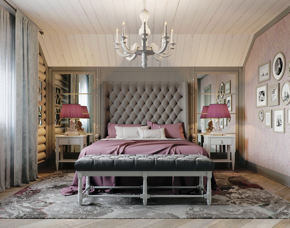 Фотография: Спальня в стиле Прованс и Кантри, Дом, Проект недели, Подмосковье, Московская область, 4 и больше, Более 90 метров, Новоглаголево, Евгений Жданов, Студия GP Project, Павел Годяев – фото на INMYROOM