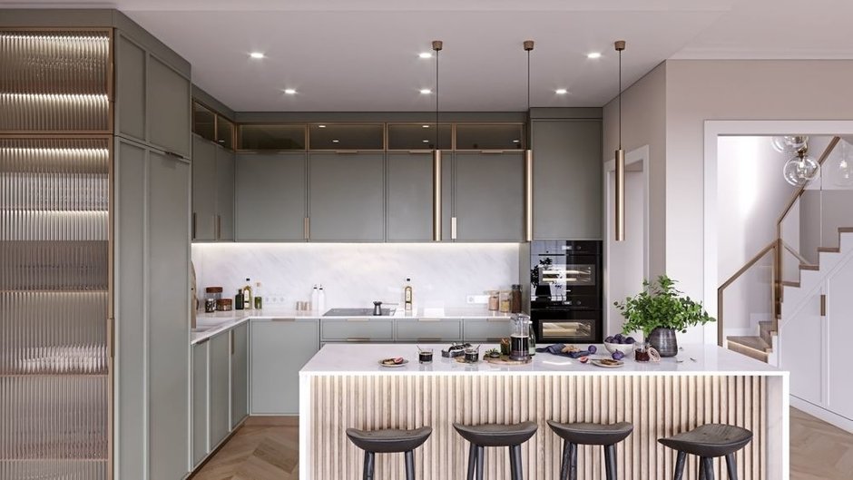 Фотография: Кухня и столовая в стиле Современный, Дом, Украина, Проект дня, Ирпень, Таунхаус, 4 и больше, Более 90 метров, Quader Architecture – фото на INMYROOM