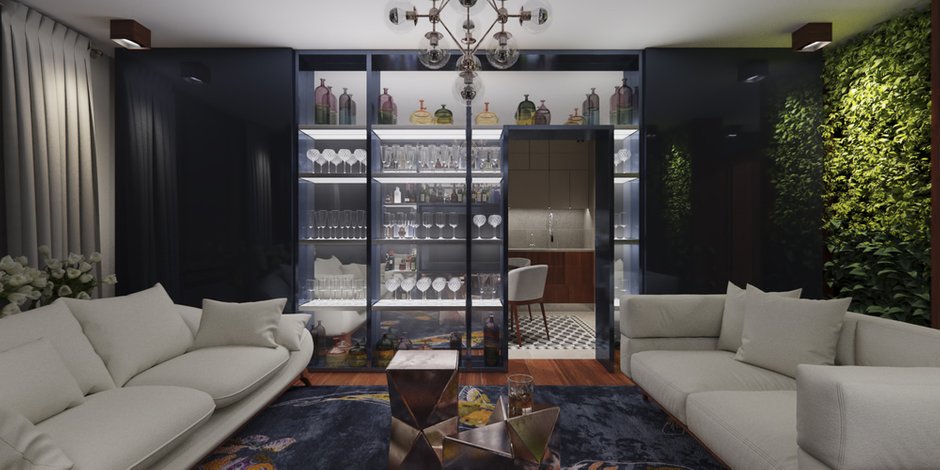 Фотография: Гостиная в стиле Лофт, Эклектика, Минимализм, Квартира, Проект недели – фото на INMYROOM