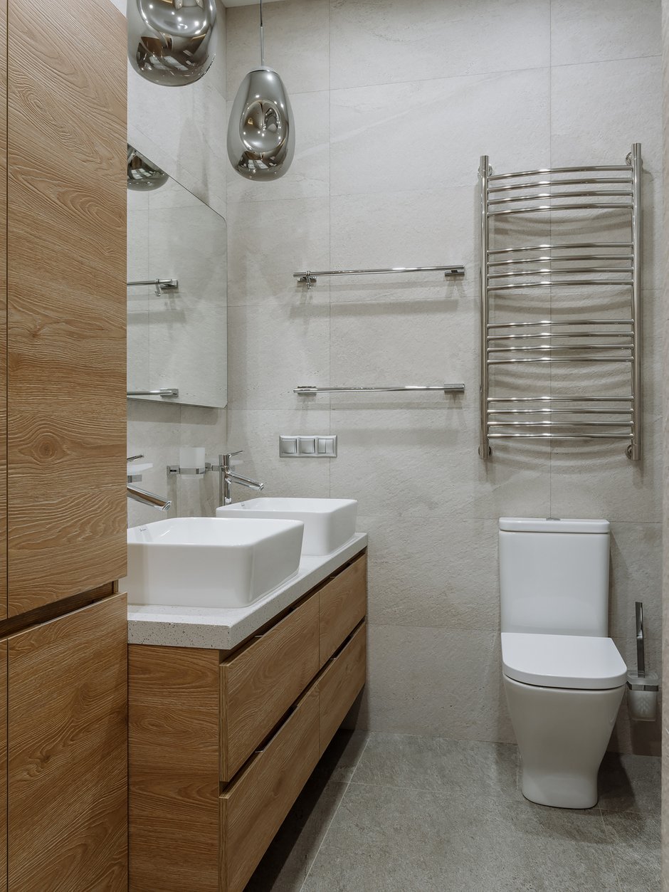 Фотография: Ванная в стиле Современный, Квартира, Проект недели, Москва, 4 и больше, Более 90 метров, Анастасия Краснова – фото на INMYROOM