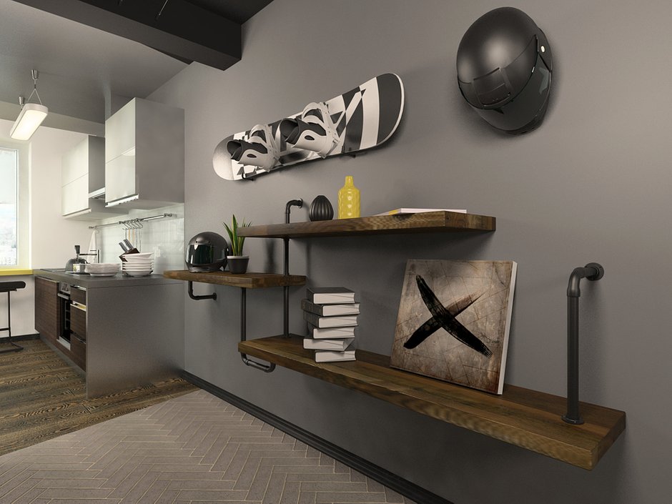 Фотография: Гостиная в стиле Лофт,  – фото на INMYROOM
