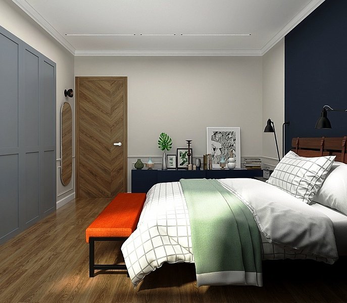 Фотография: Спальня в стиле Современный, Квартира, Проект недели, Москва, Анастасия Туганова, Монолитный дом, 3 комнаты, Более 90 метров, ЖК «Велтон парк», Studio 25 – фото на INMYROOM
