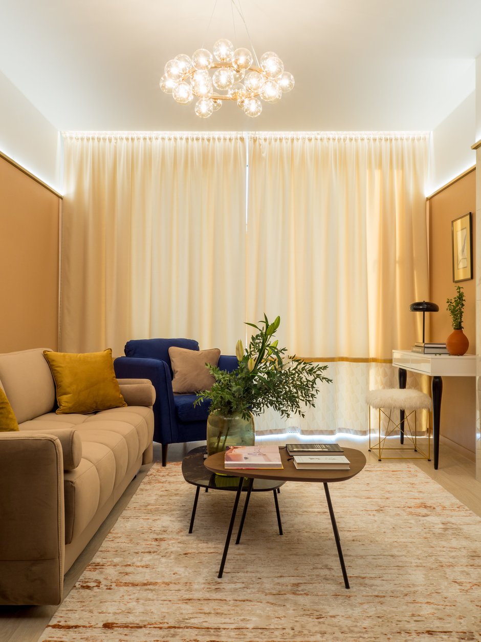 Фотография: Гостиная в стиле Современный, Квартира, Проект недели, Нижний Новгород, 3 комнаты, 40-60 метров, Сергей Грабыня – фото на INMYROOM