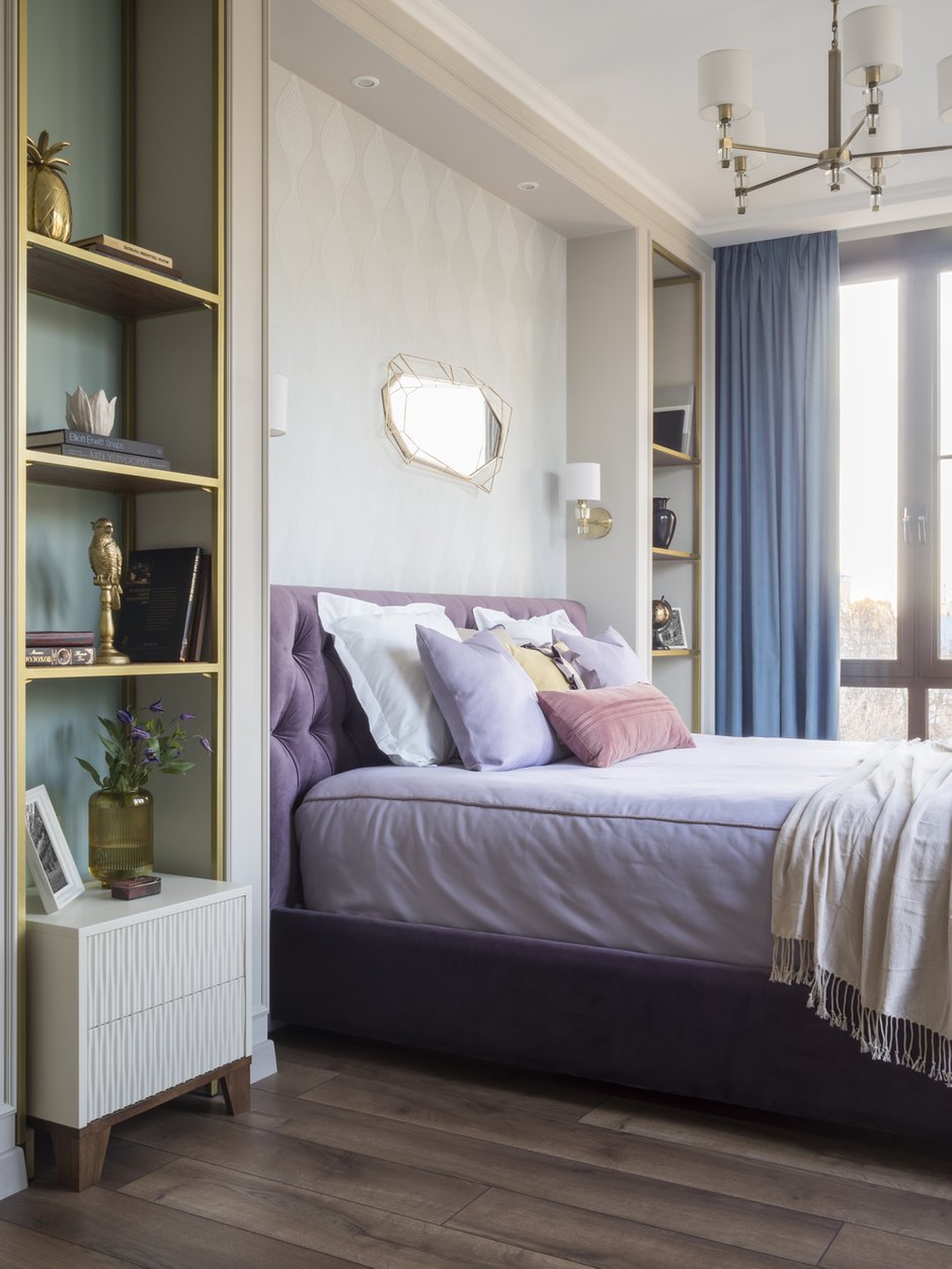 Фотография: Спальня в стиле Классический, Современный, Квартира, Проект недели, Нижний Новгород, 2 комнаты, 60-90 метров, Bilbao Design – фото на INMYROOM