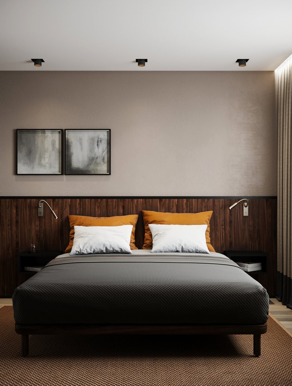 Фотография: Спальня в стиле Современный, Квартира, Минимализм, Проект недели, Казахстан, 2 комнаты, 40-60 метров, Anova Interior Design – фото на INMYROOM