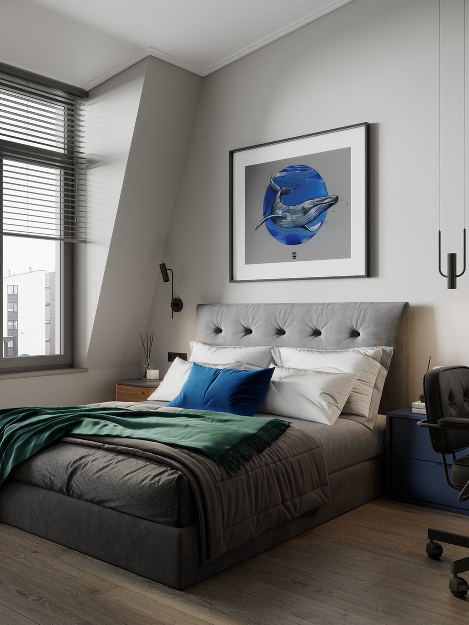 Фотография: Спальня в стиле Современный, Квартира, Проект недели, Санкт-Петербург, Татьяна Воронцова, 3 комнаты, 60-90 метров – фото на INMYROOM