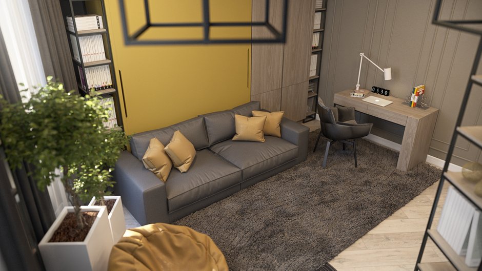 Фотография: Гостиная в стиле Современный, Квартира, Проект недели, новостройка, Монолитный дом, Кишинев, Молдова, MUSA Studio, 3 комнаты, Более 90 метров – фото на INMYROOM