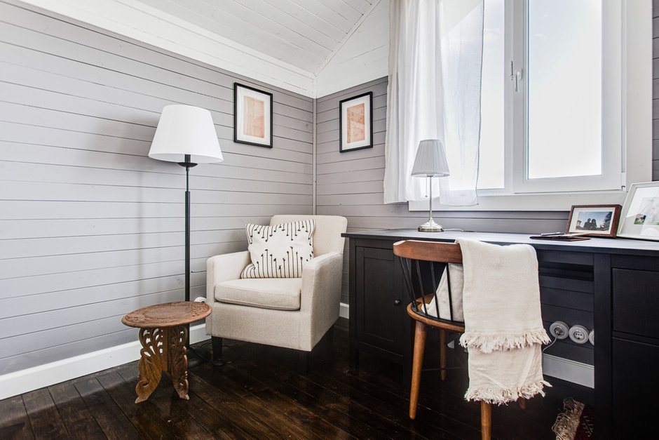 Фотография: Кабинет в стиле Прованс и Кантри, Скандинавский, Дом, Проект недели, Дача, Дом и дача, Истринский район, 4 и больше, Более 90 метров, Ксения Налетова – фото на INMYROOM