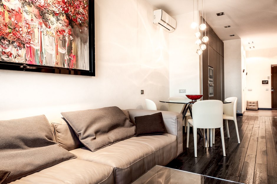 Фотография: Гостиная в стиле Современный, Квартира, Дома и квартиры, Roommy.ru, Porada – фото на INMYROOM