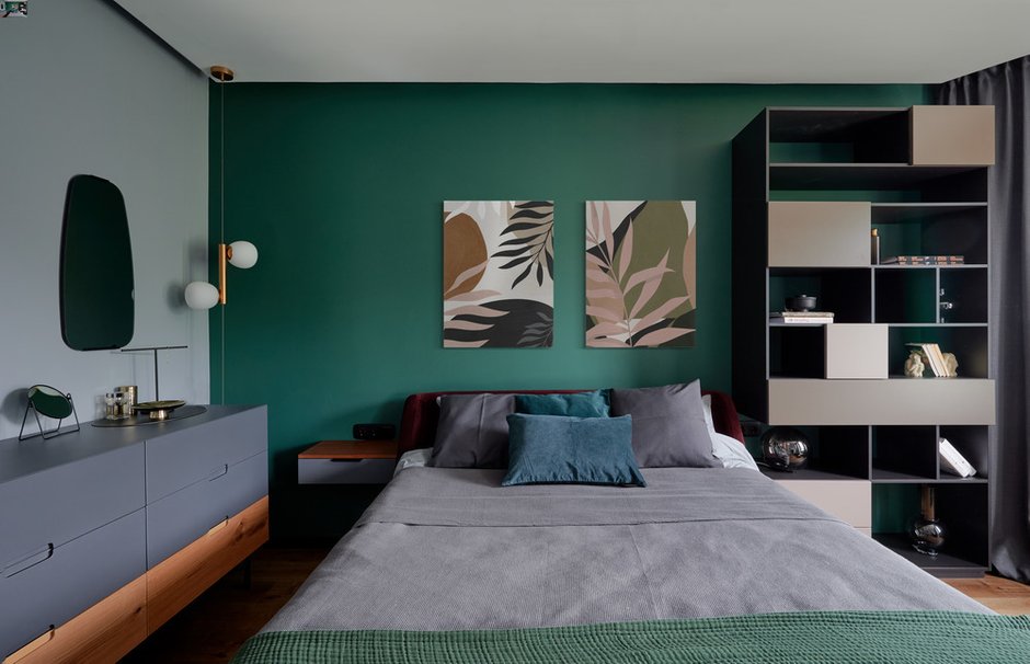 Фотография: Спальня в стиле Современный, Проект недели, Дом и дача, Долгопрудный, Таунхаус, 4 и больше, 60-90 метров, Дарья Косачева, небольшая спальня – фото на INMYROOM