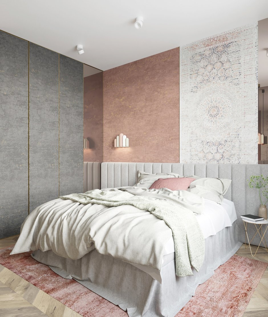 Фотография: Спальня в стиле Современный, Квартира, Проект недели, Москва, 2 комнаты, 3 комнаты, 60-90 метров, Татьяна Крыгина, Dessein – фото на INMYROOM