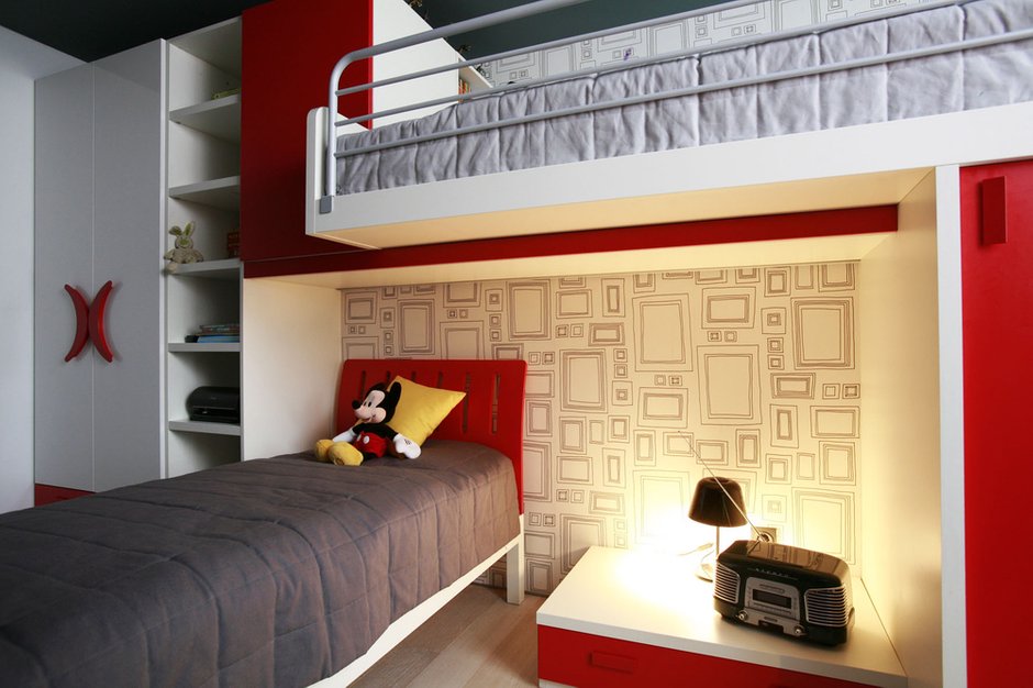 Фотография: Детская в стиле Хай-тек, Квартира, Дома и квартиры, Перепланировка, Ремонт – фото на INMYROOM