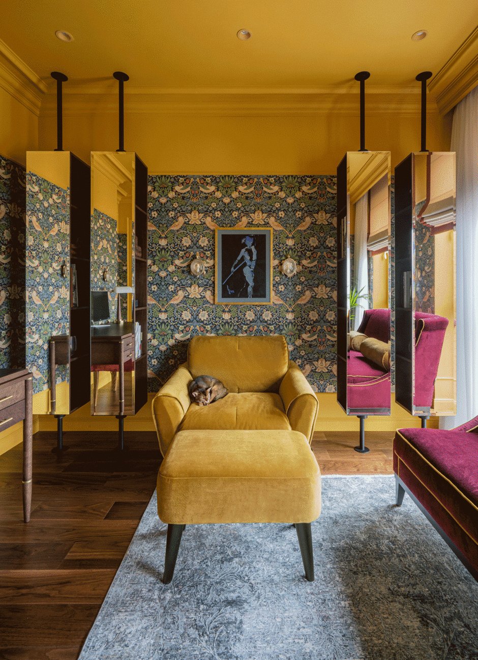 Фотография: Кабинет в стиле Современный, Эклектика, Квартира, Проект недели, Москва, Евгения Матвеенко, FlatsDesign, 3 комнаты, 60-90 метров – фото на INMYROOM