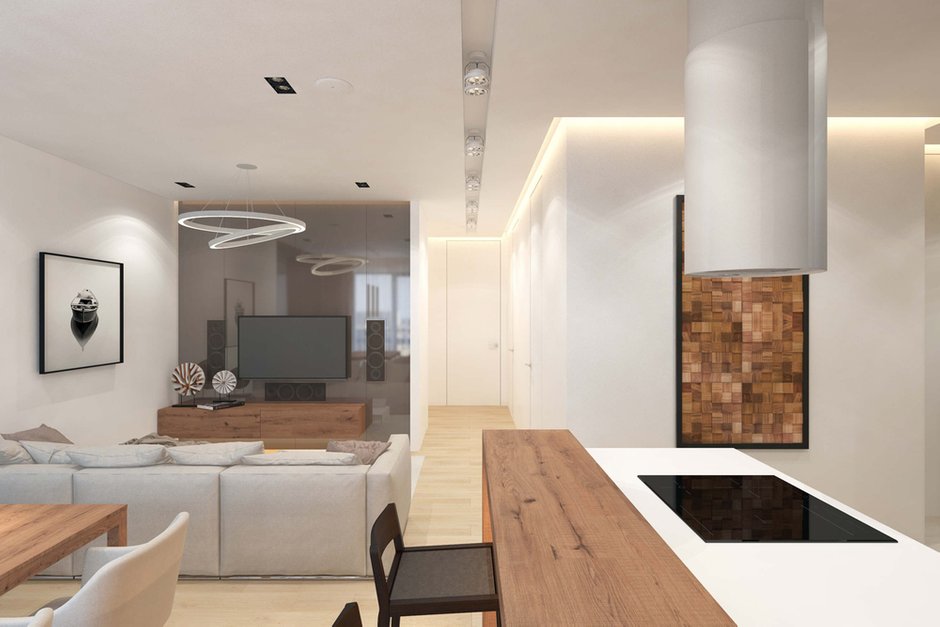 Фотография: Кухня и столовая в стиле Современный, Минимализм, Квартира, Проект недели, Geometrium – фото на INMYROOM