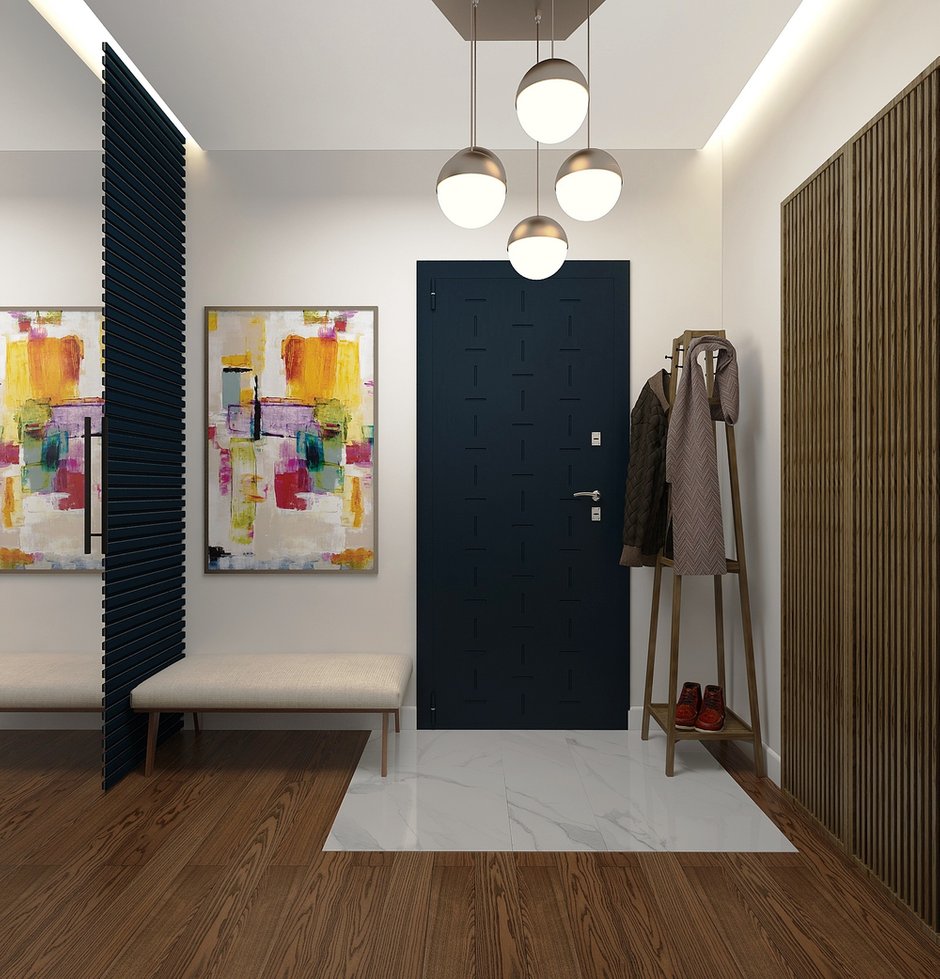 Фотография:  в стиле , Современный, Квартира, Проект недели, Москва, Виктория Золина, Zi-Design Interiors, Кирпичный дом, 1 комната, 40-60 метров – фото на INMYROOM