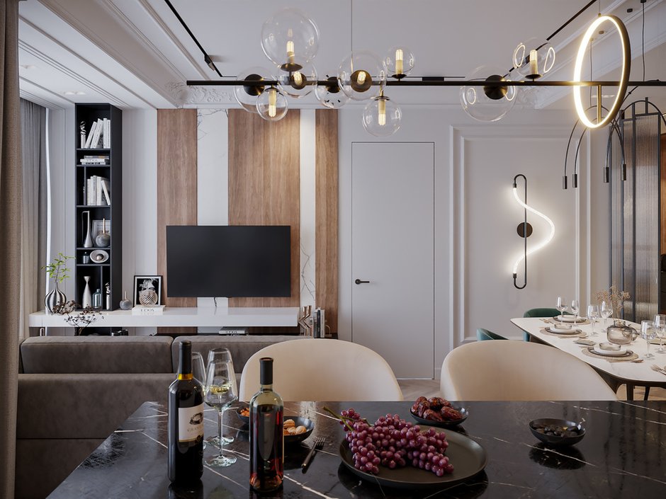 Фотография: Кухня и столовая в стиле Современный, Квартира, Проект недели, Санкт-Петербург, 3 комнаты, 60-90 метров, KS Interiors – фото на INMYROOM